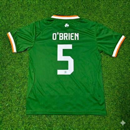 Jake O'Brien #5 Ireland 2026 Green Football Jersey