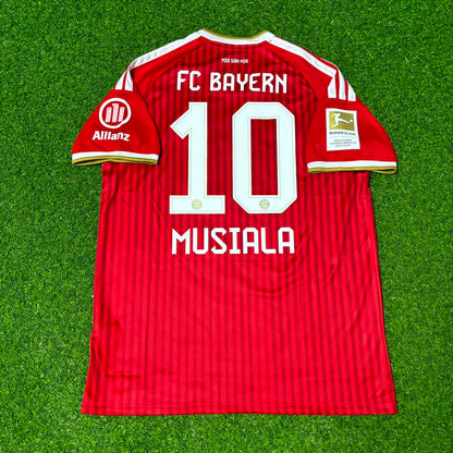 Jamal Musiala #10 Bayern Munich 2027 Bundesliga Championship Patch Football Jersey Kit