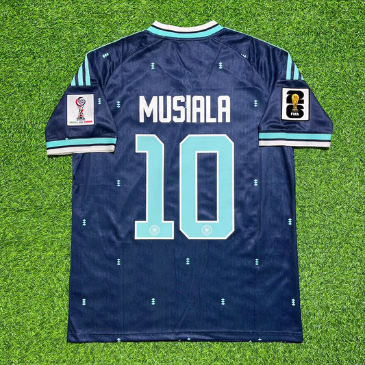 Deutschland 2026 Jamal Musiala #10 Auswärtstrikot Blau Fußballtrikot