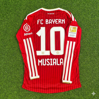 Jamal Musiala #10 Bayern Munich 2027 Championship Long Sleeve Football Jersey Kit