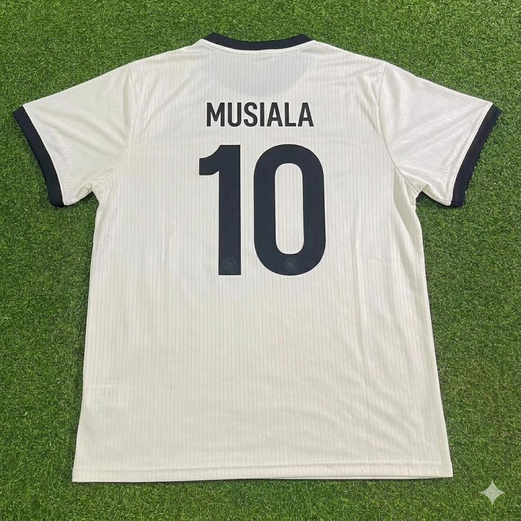 Jamal Musiala Germany 125 Year Special White Football Jersey Kit