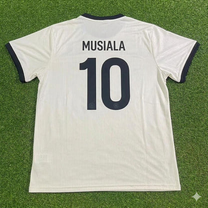 Jamal Musiala Germany 125 Year Special White Football Jersey Kit