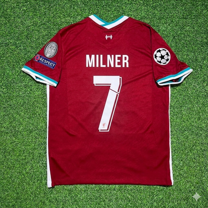 James Milner 7# Liverpool 2019 2020 Home Retro Football Jersey Kit