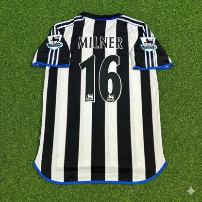 James Milner #16 Newcastle United Retro Football Jersey Kit
