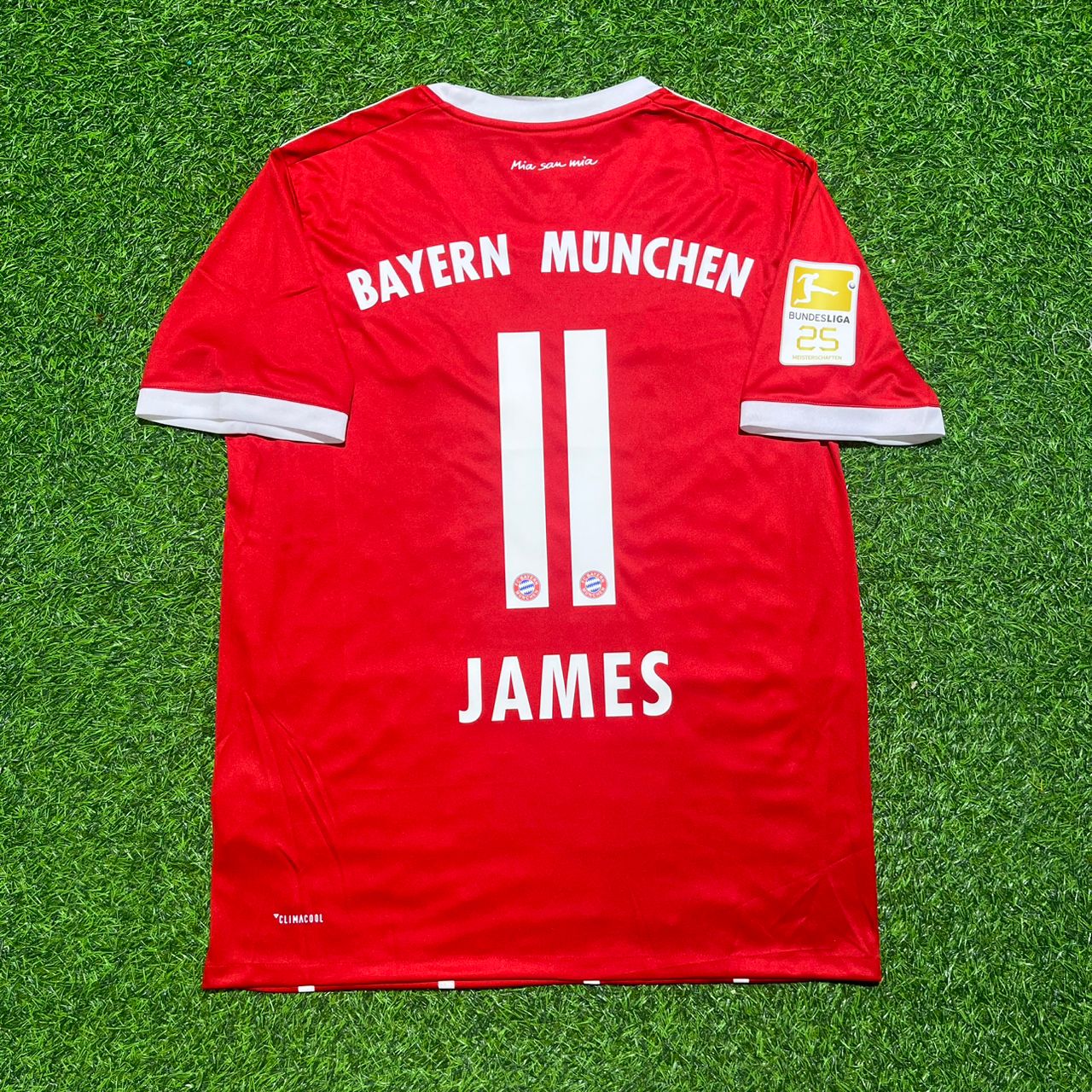 James Rodriguez Bayern Munich 2017-2018 Retro Home Football Jersey