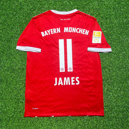James Rodriguez Bayern Munich 2017-2018 Retro Home Football Jersey