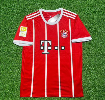 FC Bayern Munich 2017-2018 Retro Home Football Jersey