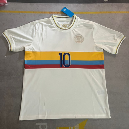 James Rodriguez Colombia White Football Jersey