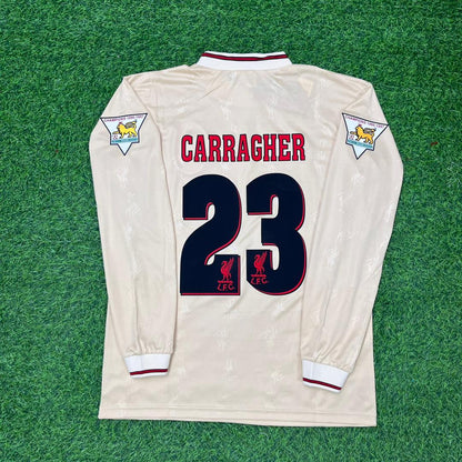 Jamie Carragher Liverpool 1996-1997 Long Sleeve Retro Football Jersey Kit