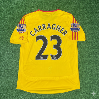 Jamie Carragher Liverpool 2006/2007 Yellow Retro Football Jersey Collection