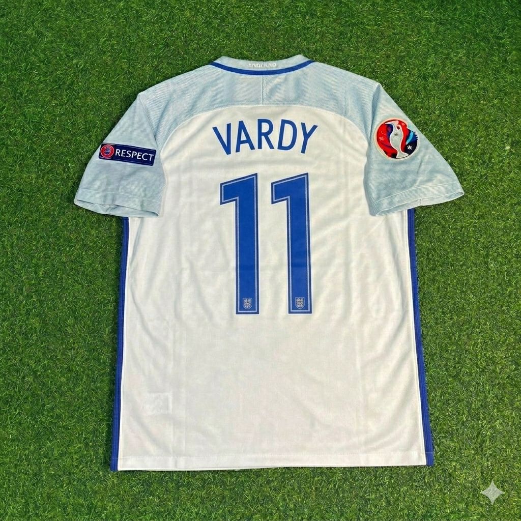 Jamie Vardy #11 England Euro 2016 Home Retro Jersey