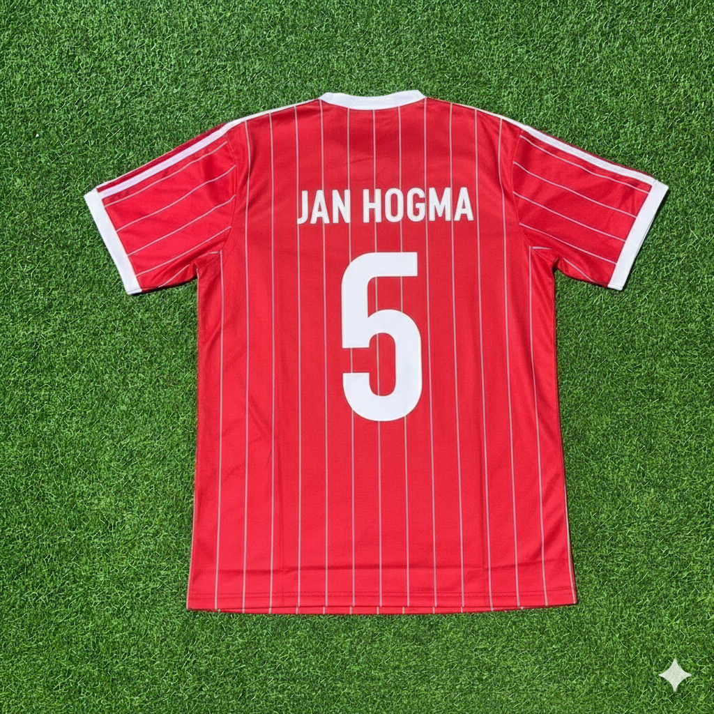 Nico-Jan Hoogma Hamburger SV Rotes Heimtrikot Retro Fußballtrikot Jersey