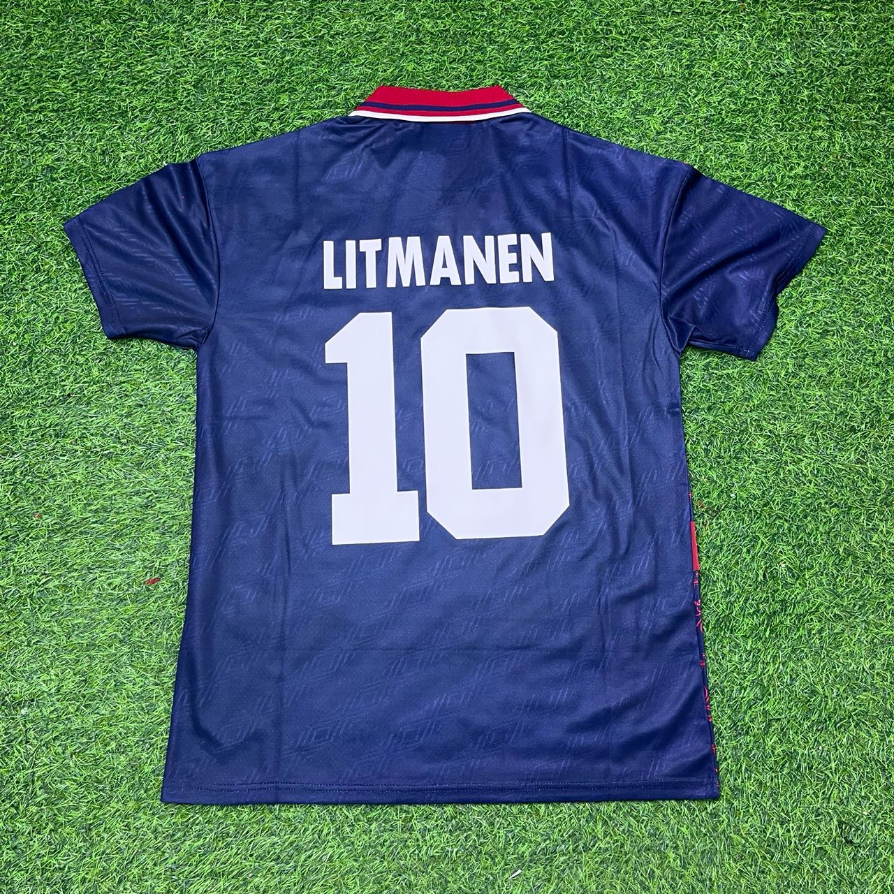 Jari Litmanen #10 Ajax 1994-1995 Away Retro Football Jersey Kit