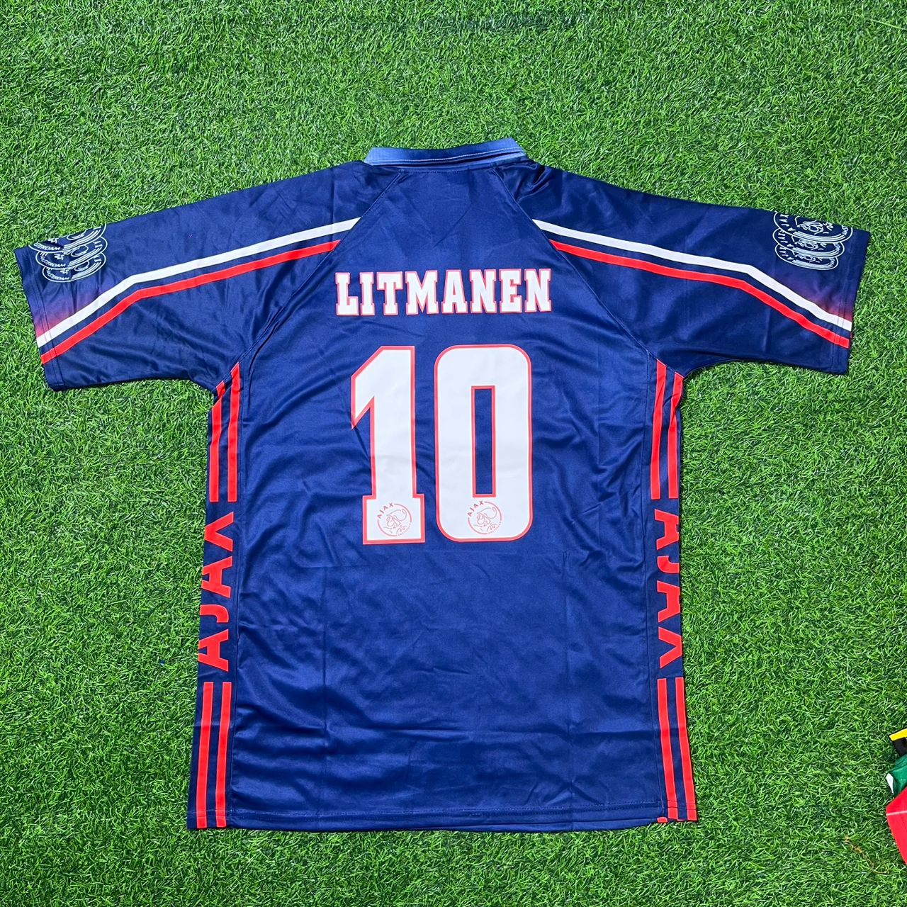 Jari Litmanen Ajax 1997 1998 Retro Football Jersey Kit