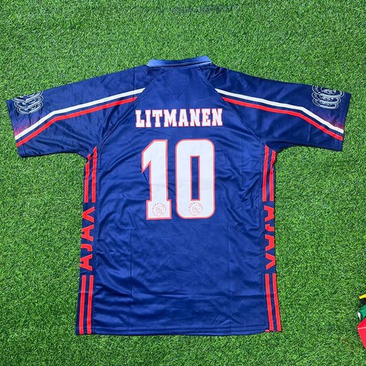 Jari Litmanen Ajax 1997 1998 Retro Football Jersey Kit