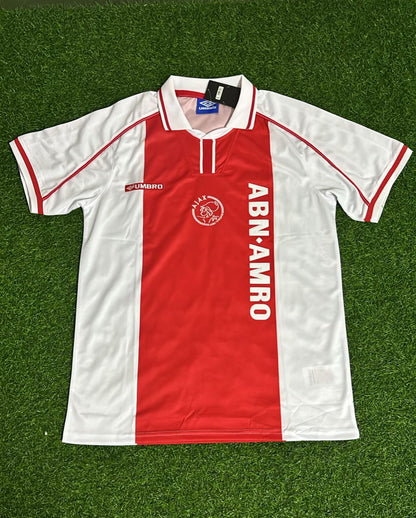 Jari Litmanen Ajax 1998/99 Retro Home Football Jersey Kit