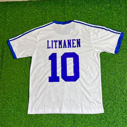 Jari Litmanen Finland Home Retro Football Jersey