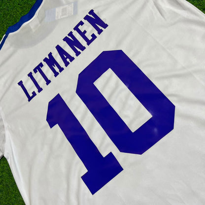 Jari Litmanen Finland Home Retro Football Jersey