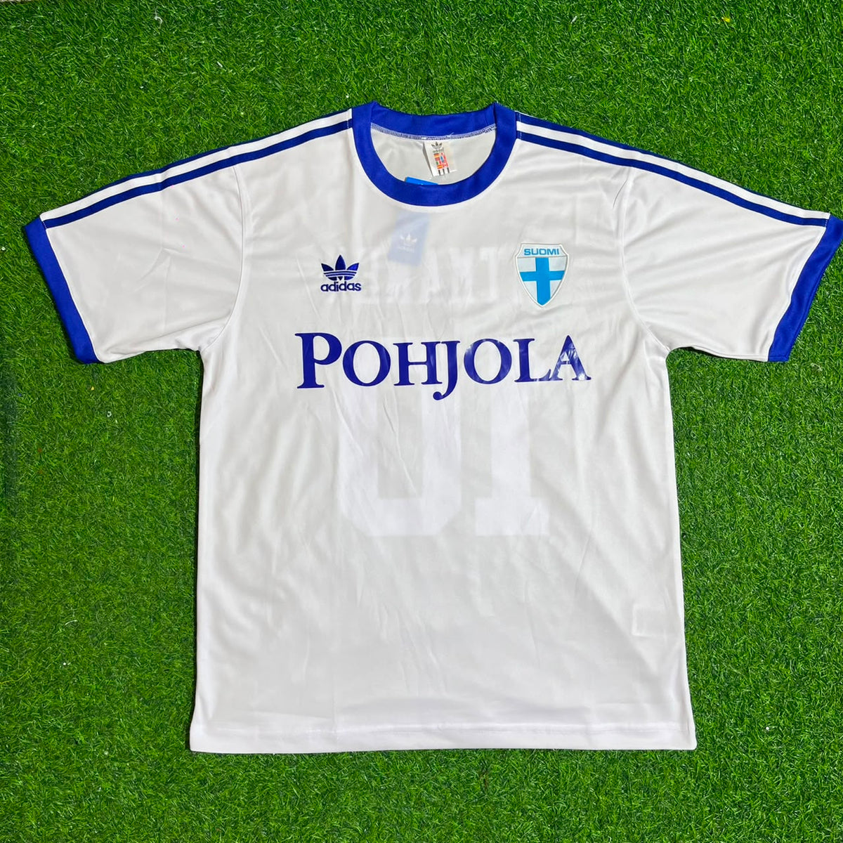 Jari Litmanen Finland Home Retro Football Jersey