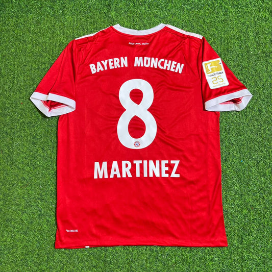 Javi Martinez Bayern Munich 2017-2018 Retro Home Football Jersey