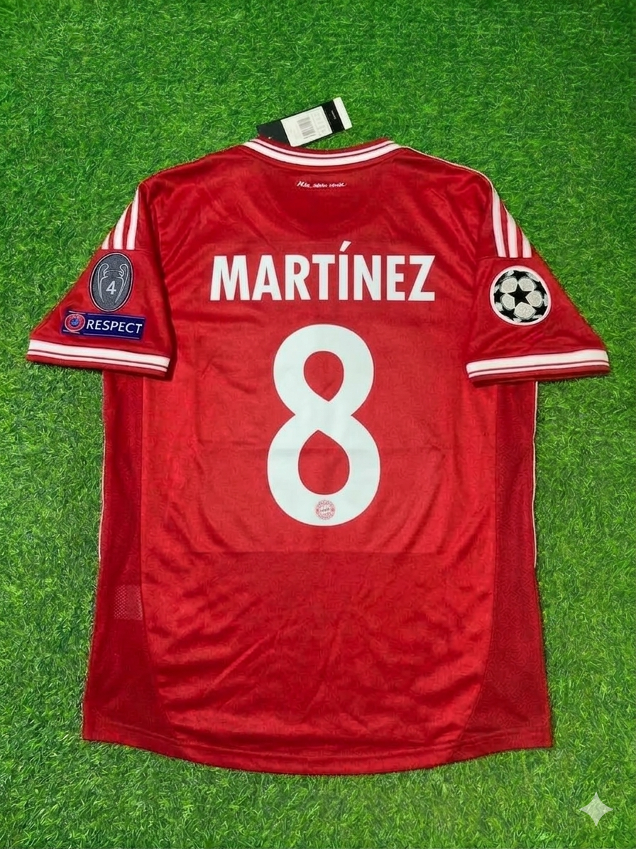 Javi Martínez 8- Bayern Munich 2013 Champions League Wembley Final Football Jersey