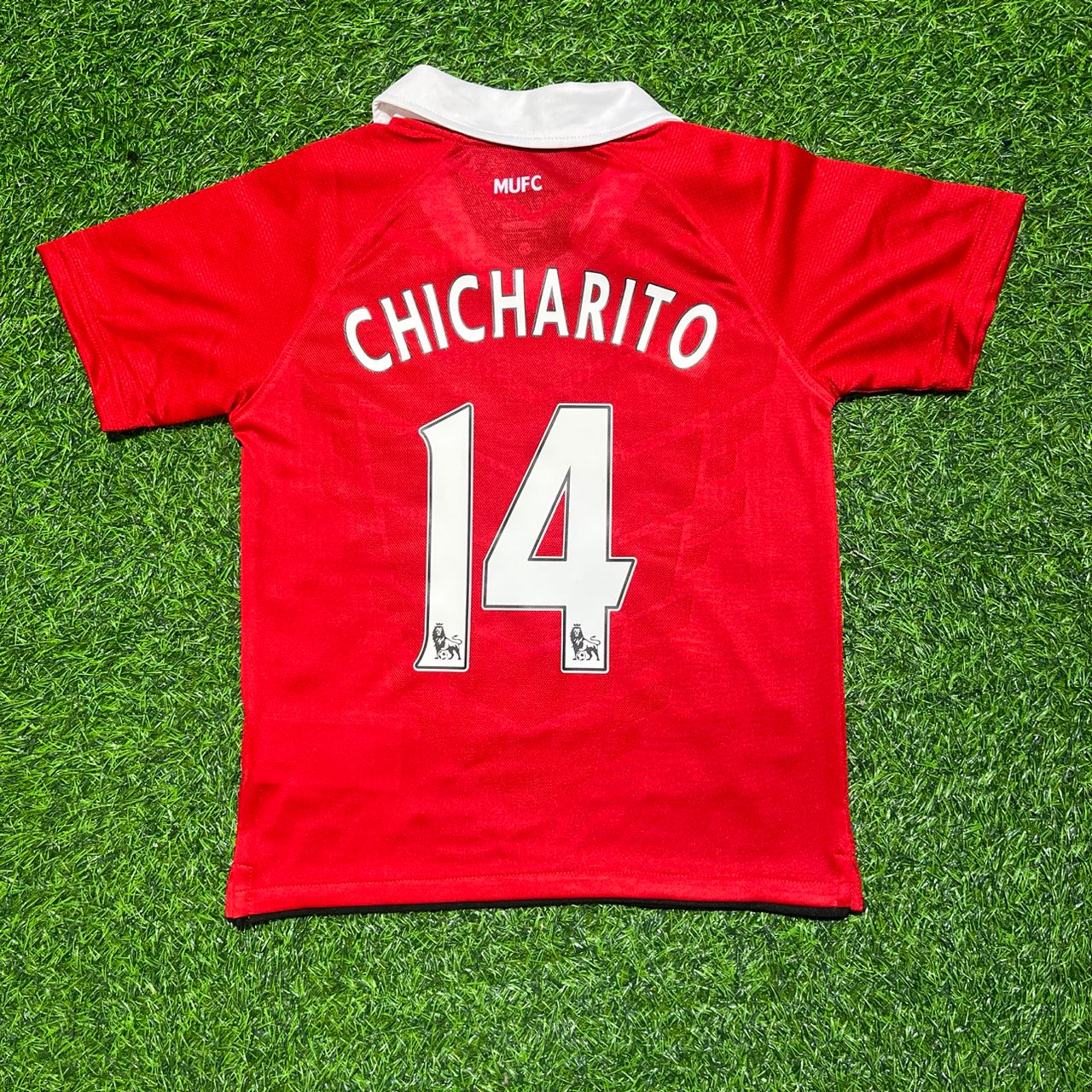 Javier Hernández Chicharito Manchester United 2010/2011 Retro Home Football Jersey Kit