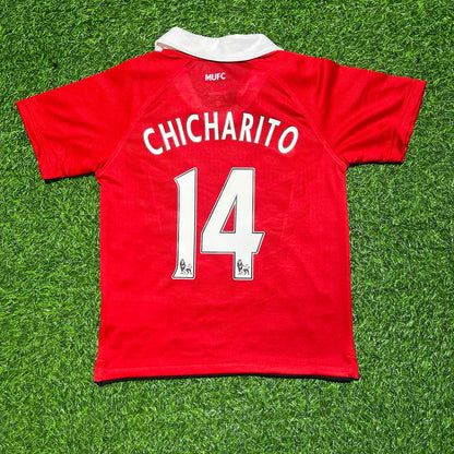 Javier Hernández Chicharito Manchester United 2010/2011 Retro Home Football Jersey Kit