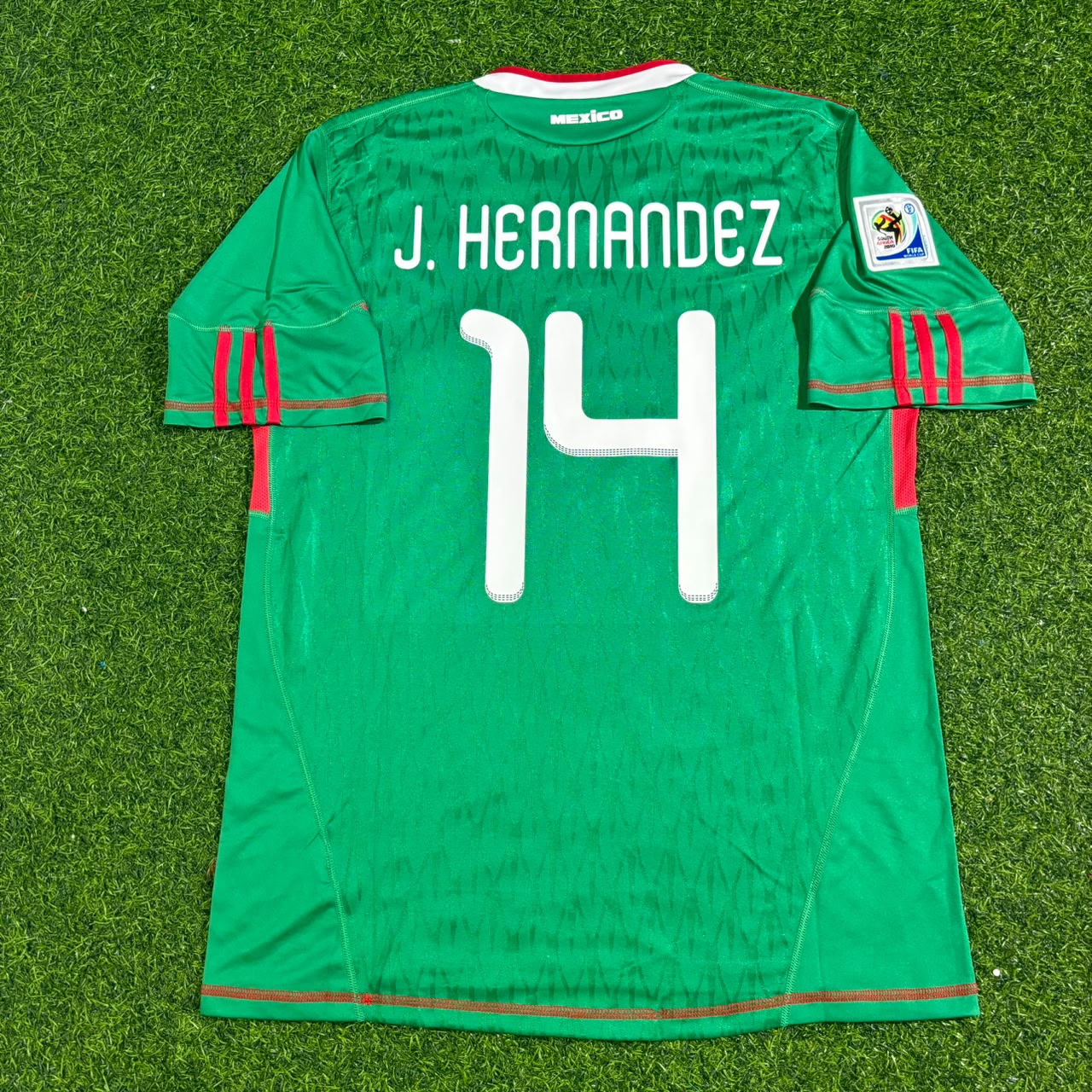 Mexico World Cup 2010 Javier Hernández Chicharito Green Home Retro Football Jersey