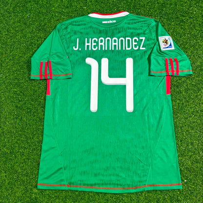 Mexico World Cup 2010 Javier Hernández Chicharito Green Home Retro Football Jersey