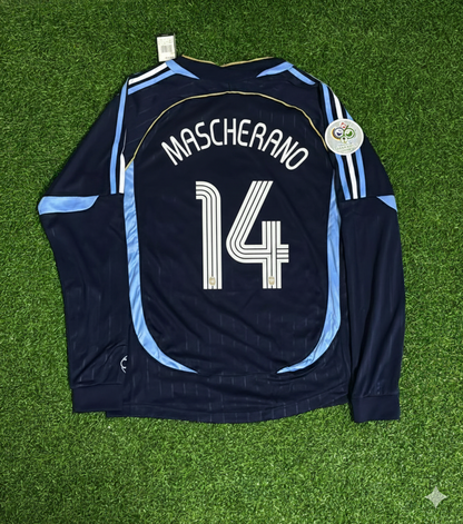 Argentina World Cup 2006 Javier Mascherano Long Sleeve Retro Football Jersey Kit