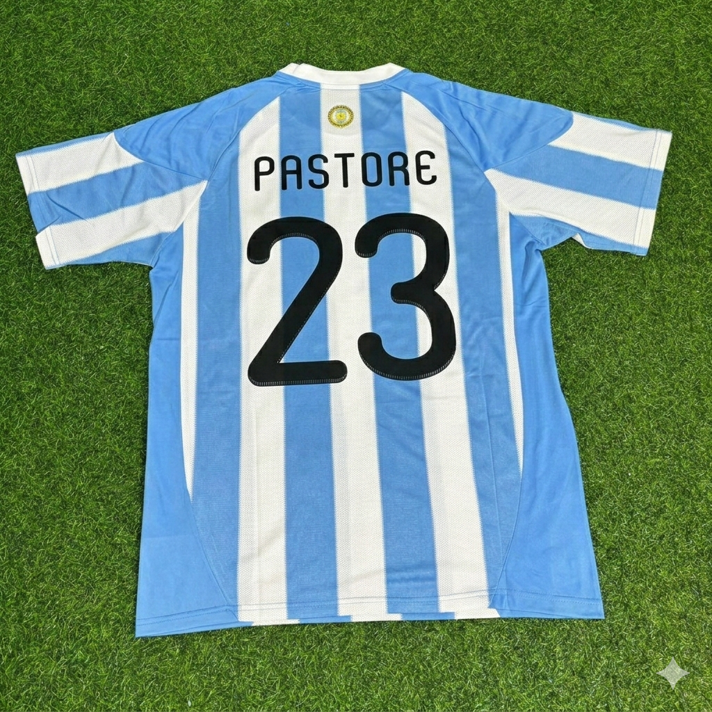 Argentina World Cup 2010 Javier Pastore 23- Retro Football Jersey