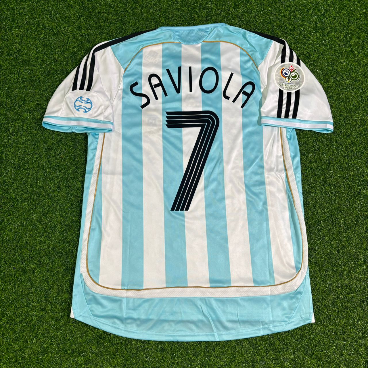 Argentina World Cup 2006 Javier Saviola Retro Football Jersey