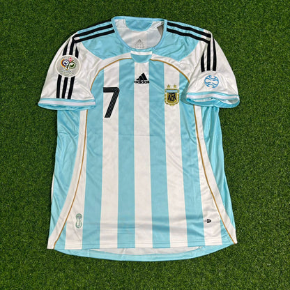 Argentina World Cup 2006 Javier Saviola Retro Football Jersey