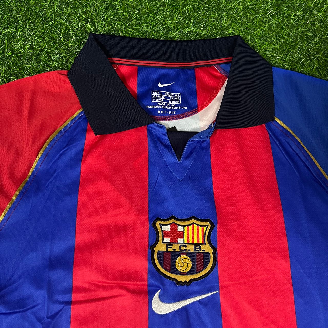 Frank de Boer 3 Barcelona 2001/2002 Home Retro Football Jersey Kit