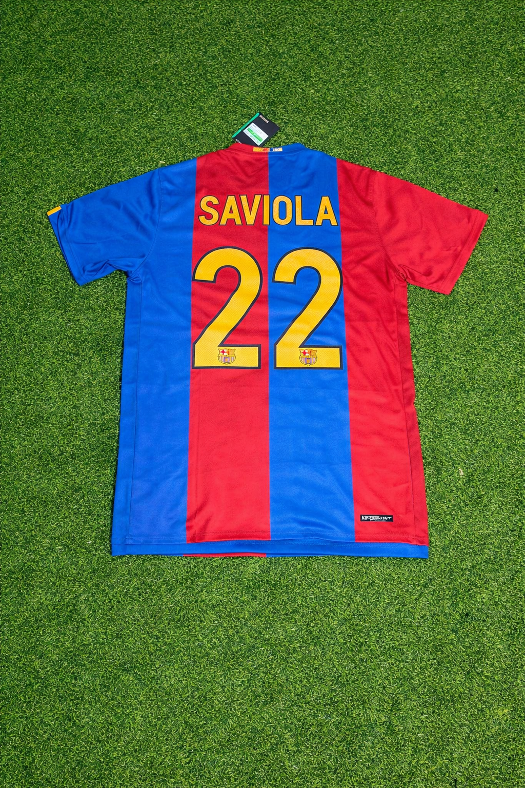 Javier Saviola Barcelona 2006/2007 Home Retro Football Jersey Kit