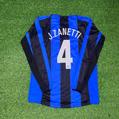 Javier Zanetti Inter Milan 2004/05 Retro Football Jersey Kit