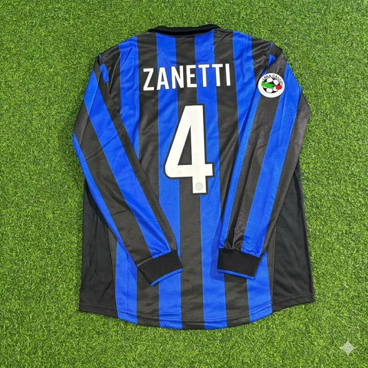 Javier Zanetti - Inter 1998 1999 Retro Football Jersey
