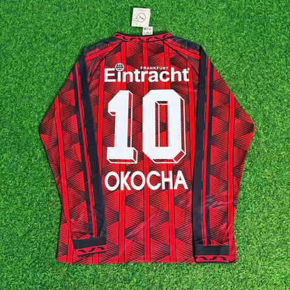 Jay-Jay Okocha Eintracht Frankfurt 1995/1996 Retro Langarm Fußballtrikot Jersey