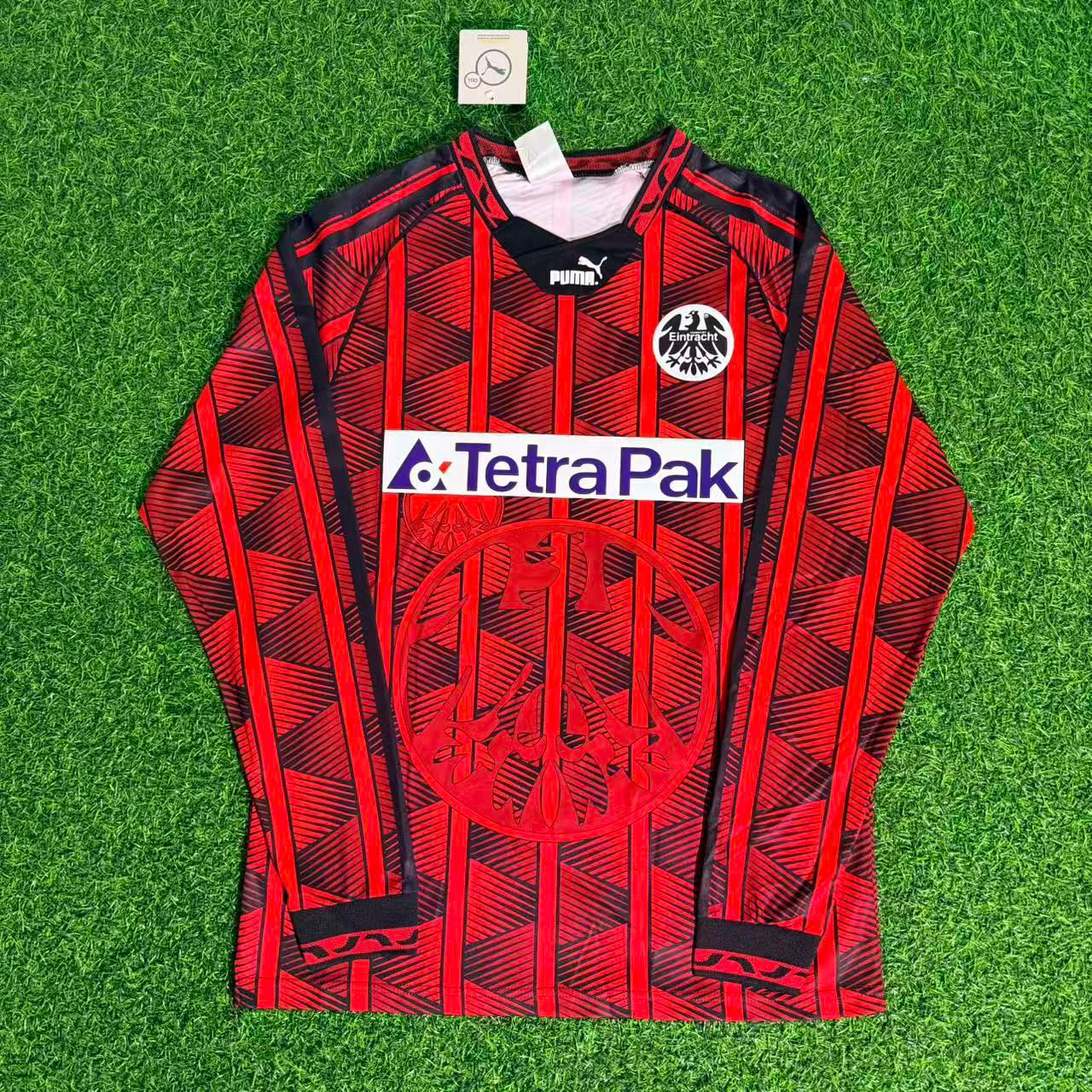Eintracht Frankfurt 1995/96 Saison Langarm Heim Retro