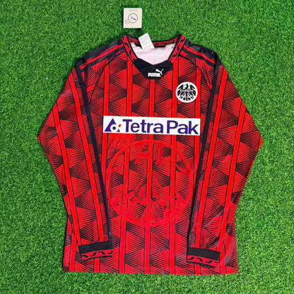 Eintracht Frankfurt 1995/96 Saison Langarm Heim Retro