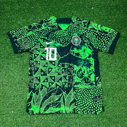 Jay Jay Okocha Nigeria Special Edition Green Retro Football Jersey Kit