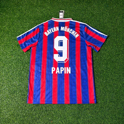 Jean Pierre Papin Bayern Munich 1995 1997 Retro Football Jersey Kit