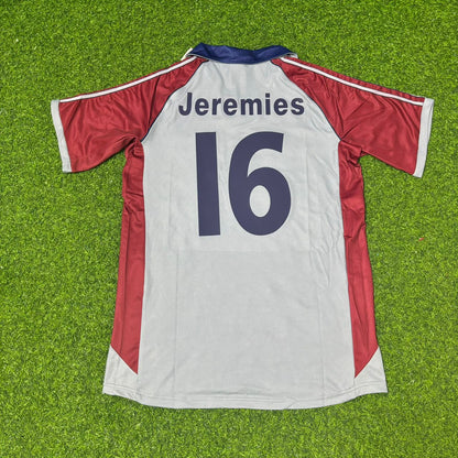 Jens Jeremies #16 FC Bayern München 1998-1999 Auswärts Retro Fußballtrikot Grau Jersey