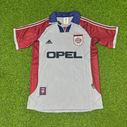 Jens Jeremies #16 FC Bayern München 1998-1999 Auswärts Retro Fußballtrikot Grau Jersey