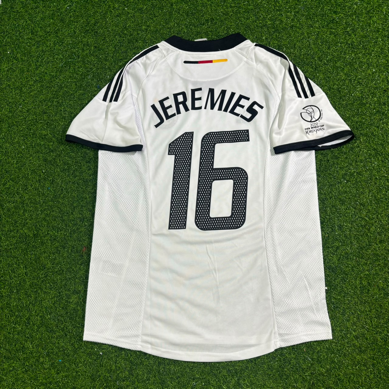 Germany World Cup 2002 Jens Jeremies Deutschland White Retro Football Jersey