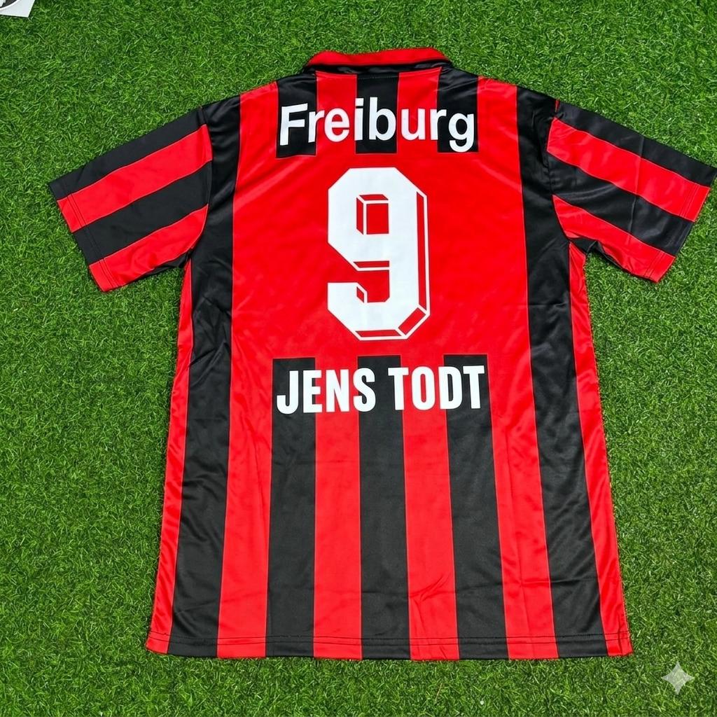 Jens Todt SC Freiburg 1994-1995 Retro Football Jersey Kit
