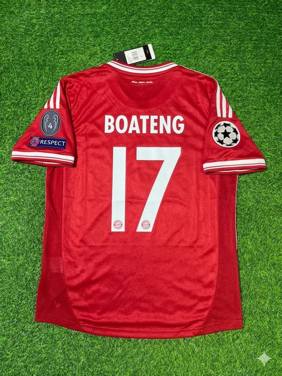 Jérôme Boateng 17- Bayern Munich 2013 Champions League Wembley Final Football Jersey