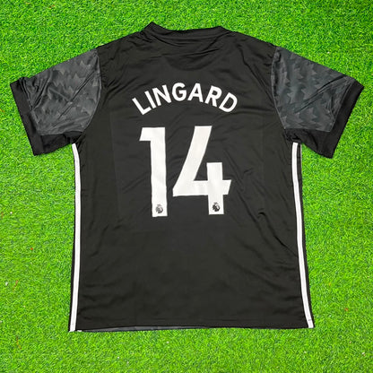 Jesse Lingard Manchester United 2017-2018 Black Retro Football Jersey Kit