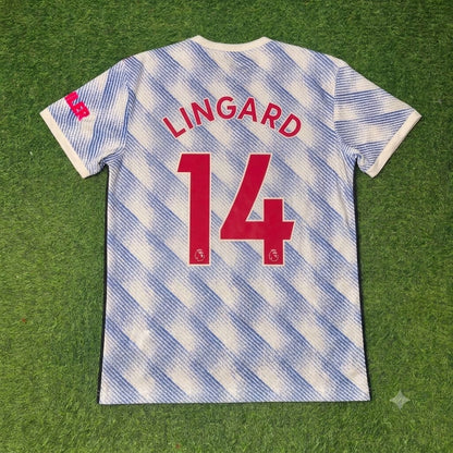 Jesse Lingard Manchester United 2021-2022 Final Season Away Retro Football Jersey Kit