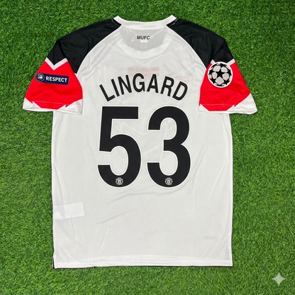 Jesse Lingard #53 Manchester United 2011 Champions League Final White Football Jersey Kit